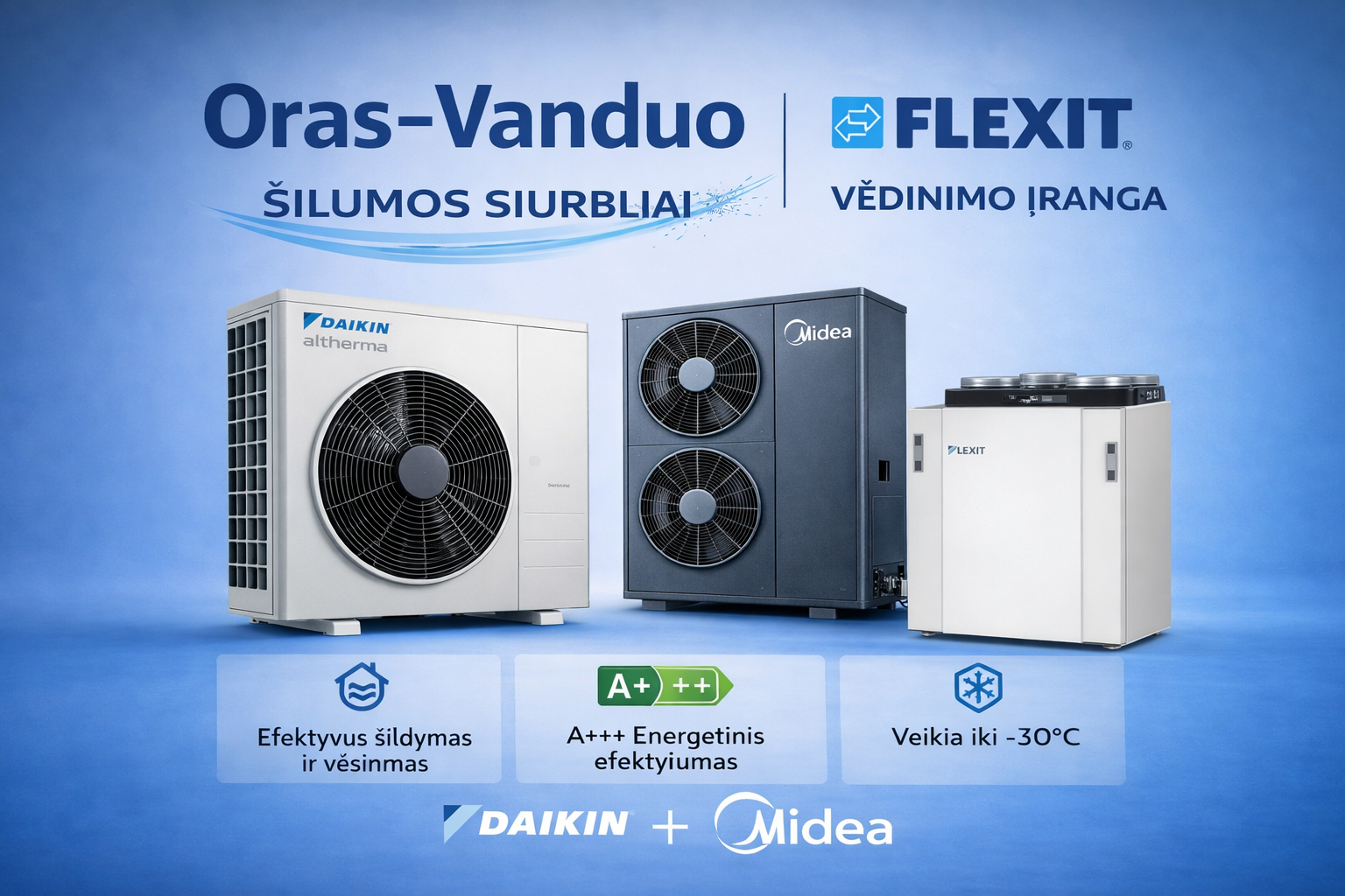 Daikin šilumos siurbliai